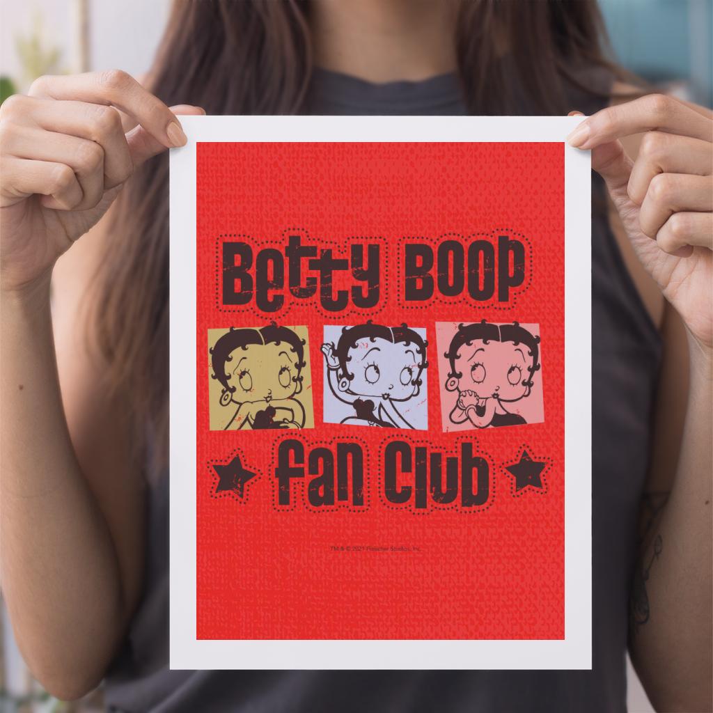 Betty Boop Fan Club A4 Print-Betty Boop Shop
