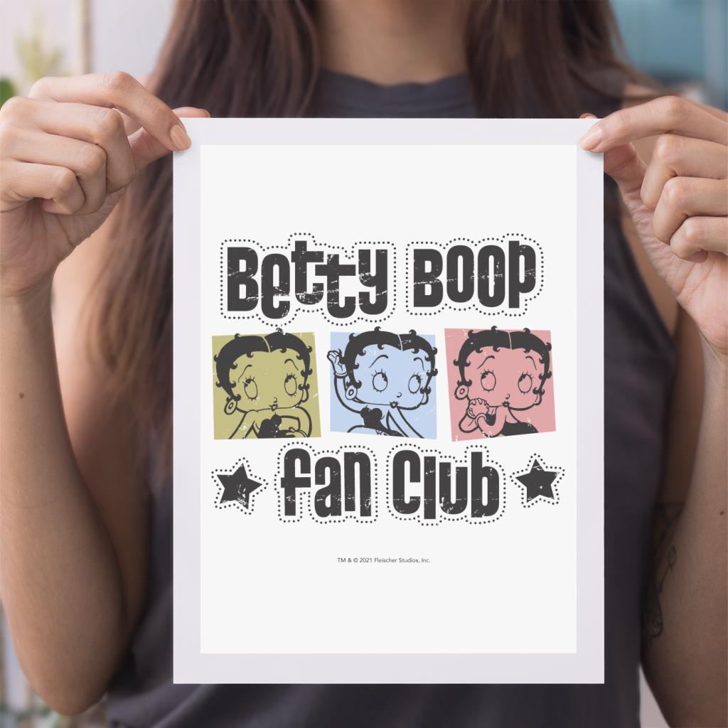 Betty Boop Fan Club A4 Print-Betty Boop Shop