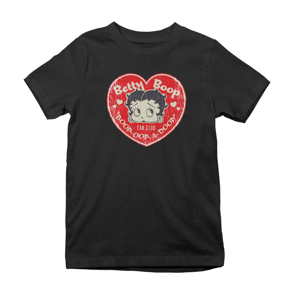 Betty Boop Oop A Doop Love Heart Kids T-Shirt-Betty Boop Shop