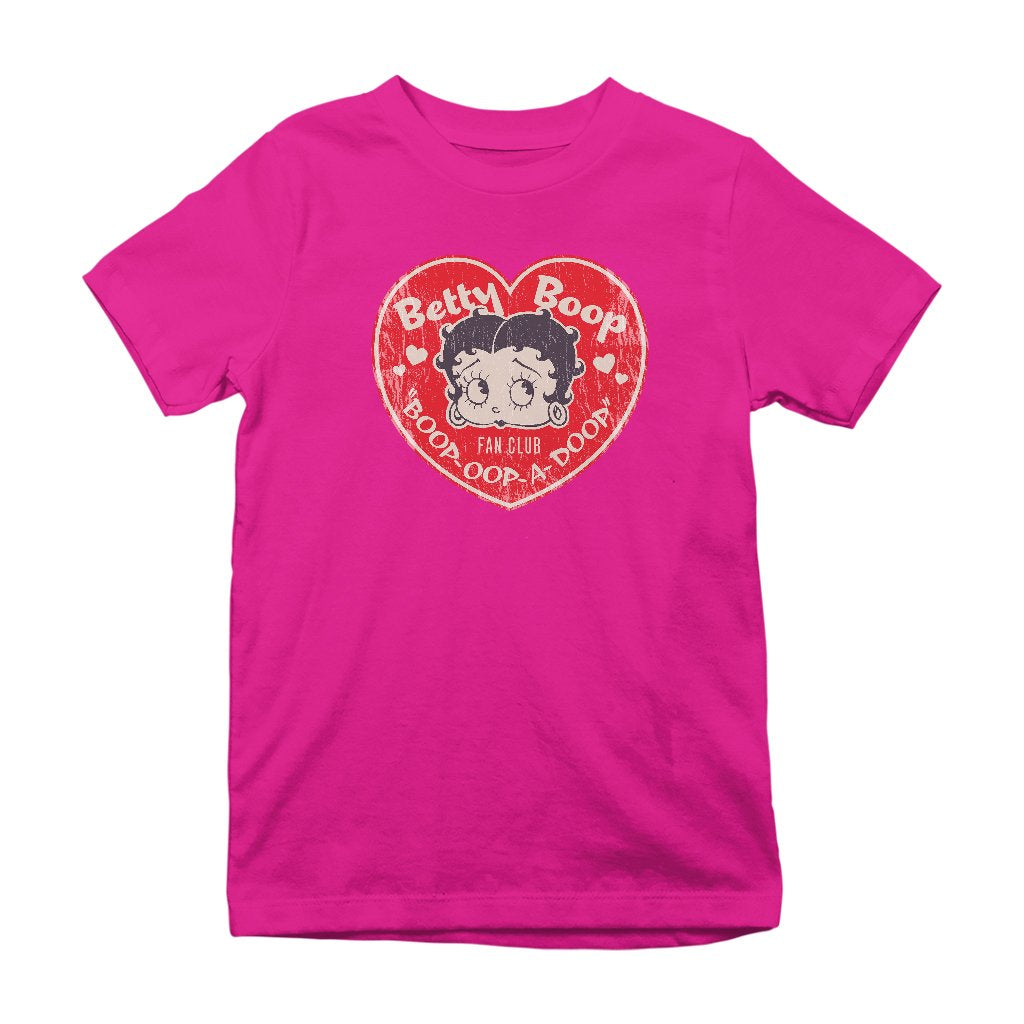 Betty Boop Oop A Doop Love Heart Kids T-Shirt-Betty Boop Shop