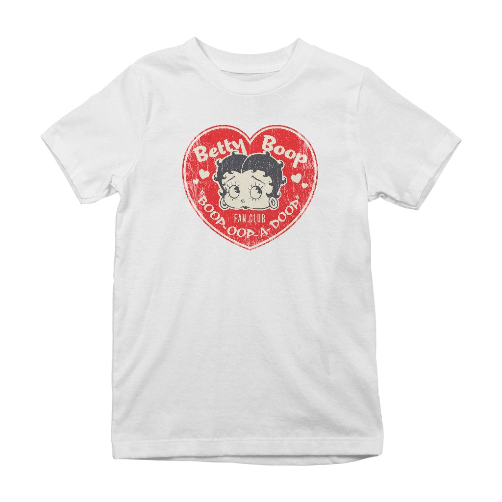 Betty Boop Oop A Doop Love Heart Kids T-Shirt-Betty Boop Shop