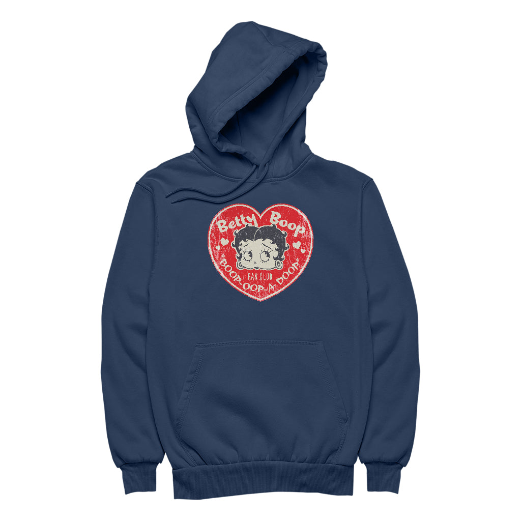Betty Boop Oop A Doop Love Heart Men's Hooded Sweatshirt-Betty Boop Shop