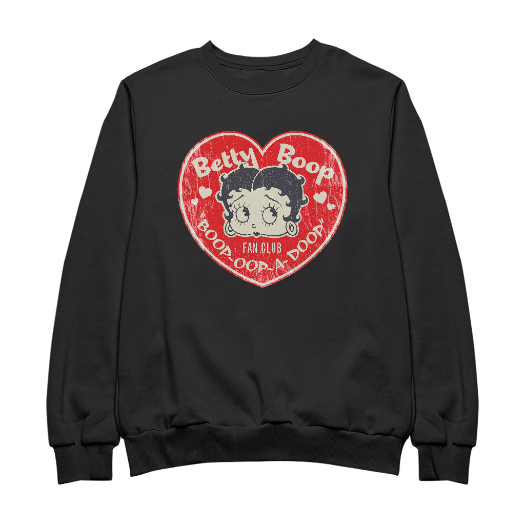 Betty Boop Oop A Doop Love Heart Men's Sweatshirt-Betty Boop Shop