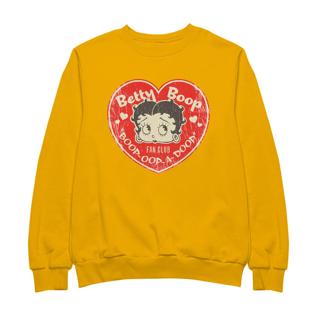 Betty Boop Oop A Doop Love Heart Men's Sweatshirt-Betty Boop Shop