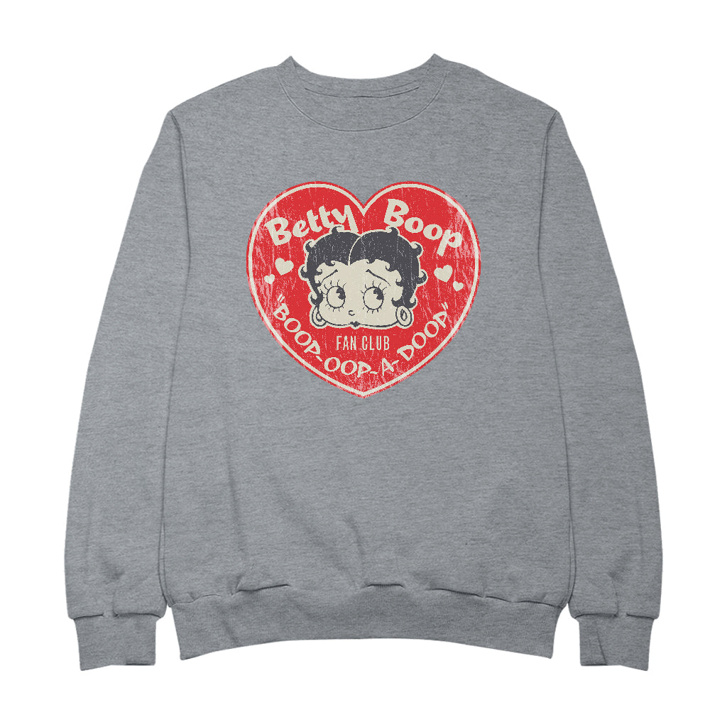 Betty Boop Oop A Doop Love Heart Men's Sweatshirt-Betty Boop Shop