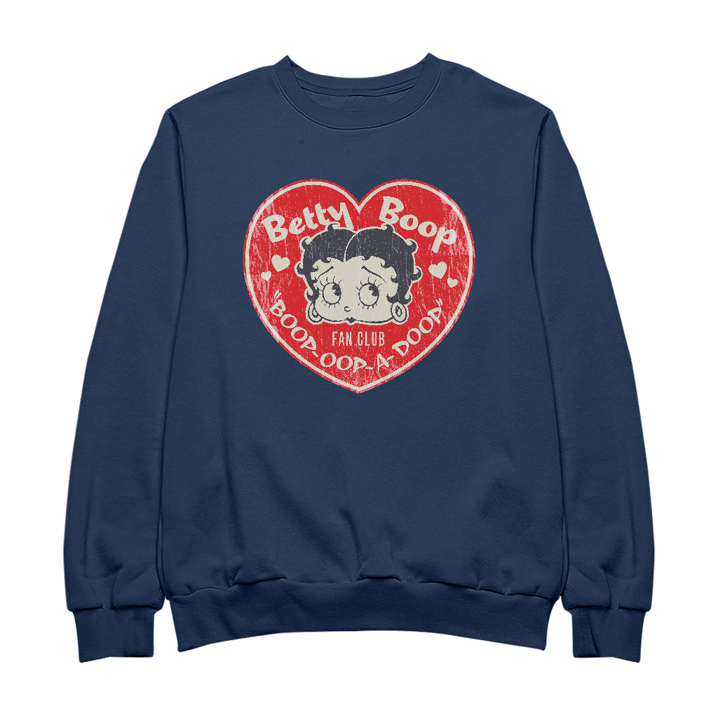 Betty Boop Oop A Doop Love Heart Men's Sweatshirt-Betty Boop Shop