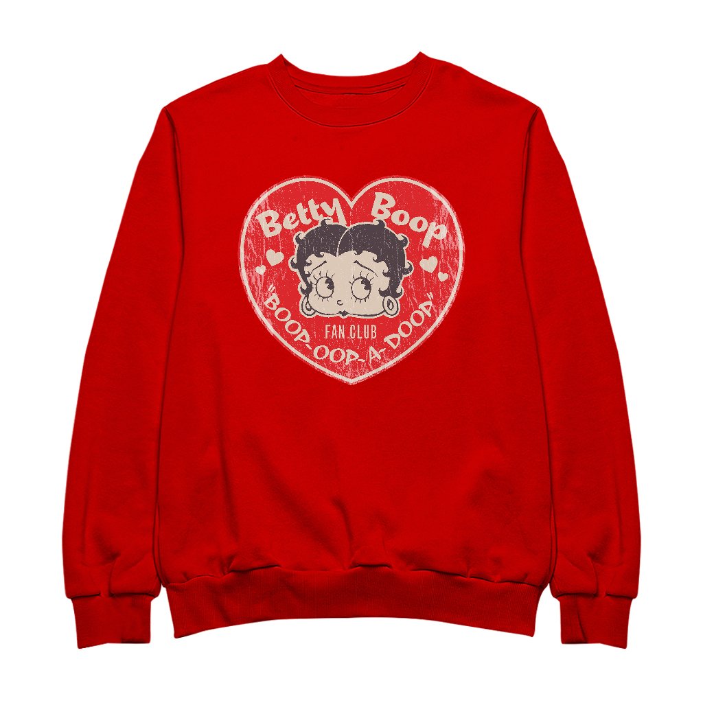 Betty Boop Oop A Doop Love Heart Men's Sweatshirt-Betty Boop Shop