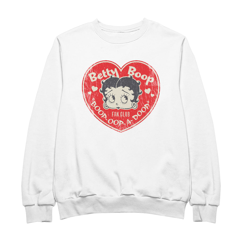 Betty Boop Oop A Doop Love Heart Men's Sweatshirt-Betty Boop Shop
