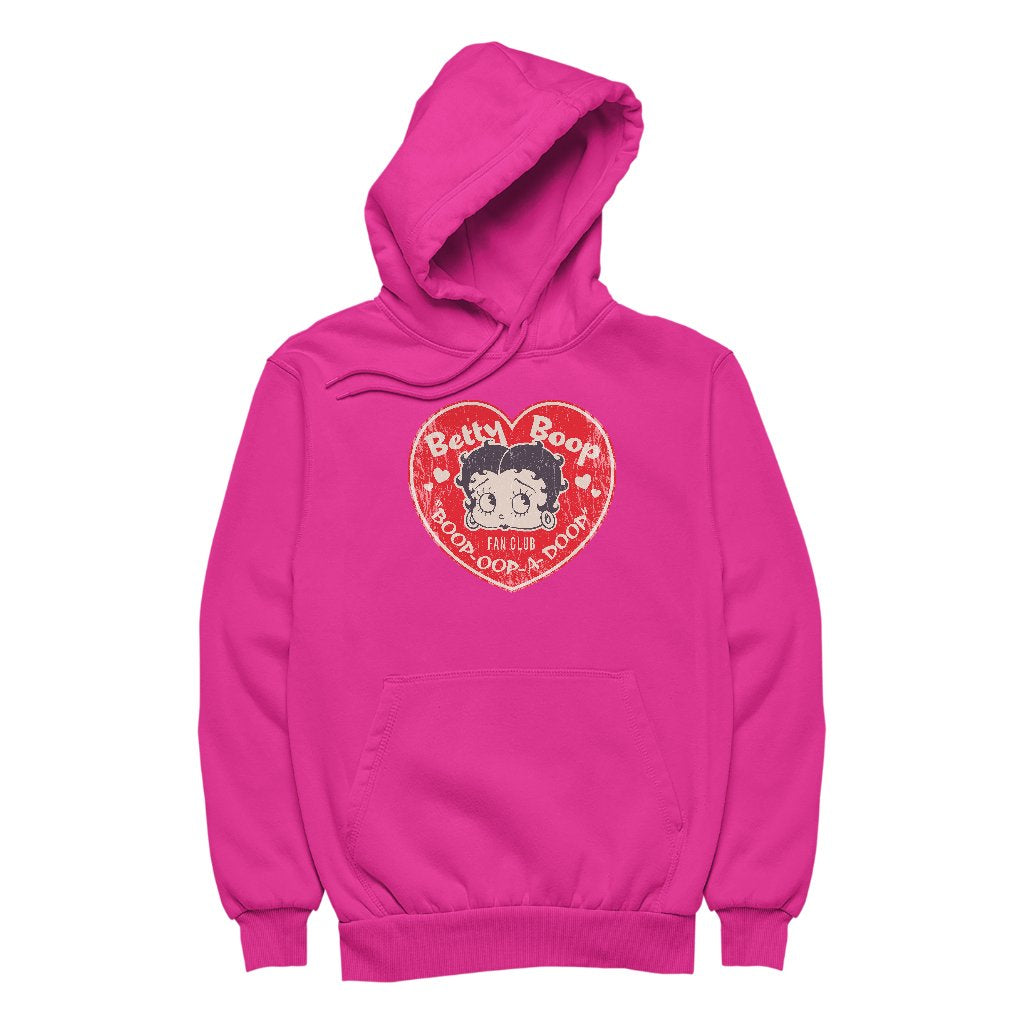 Betty Boop Oop A Doop Love Heart Women's Hooded Sweatshirt-Betty Boop Shop