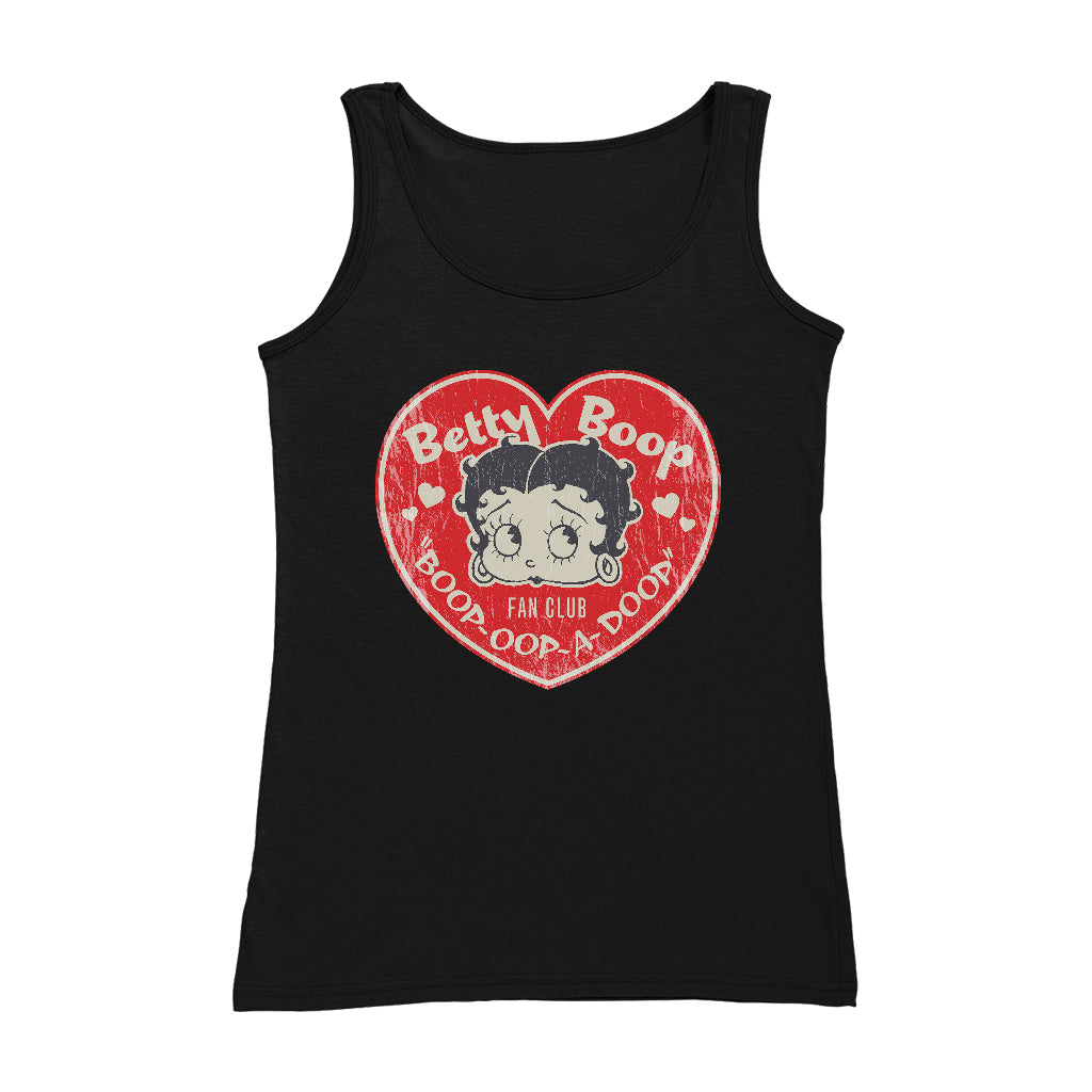 Betty Boop Oop A Doop Love Heart Women's Vest-Betty Boop Shop