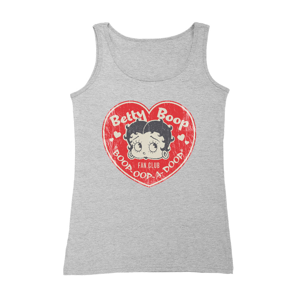 Betty Boop Oop A Doop Love Heart Women's Vest-Betty Boop Shop
