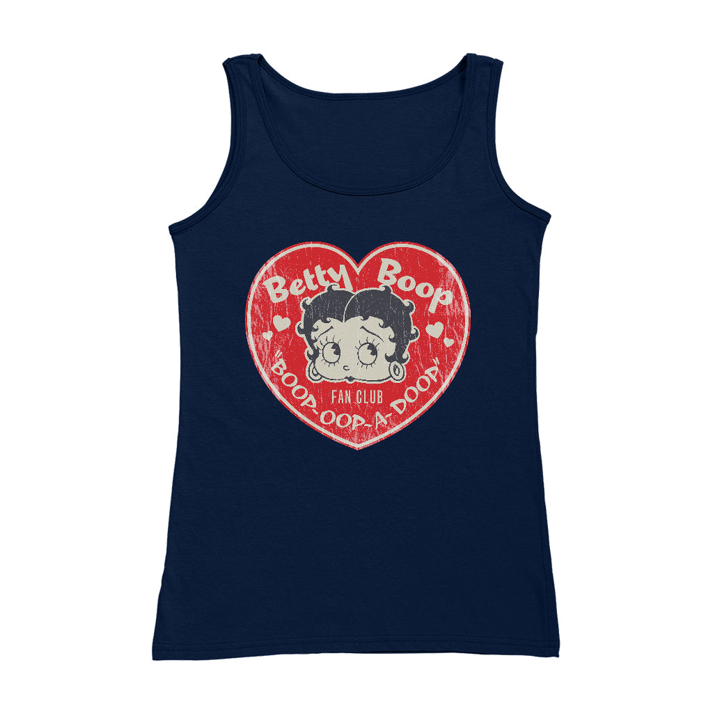 Betty Boop Oop A Doop Love Heart Women's Vest-Betty Boop Shop