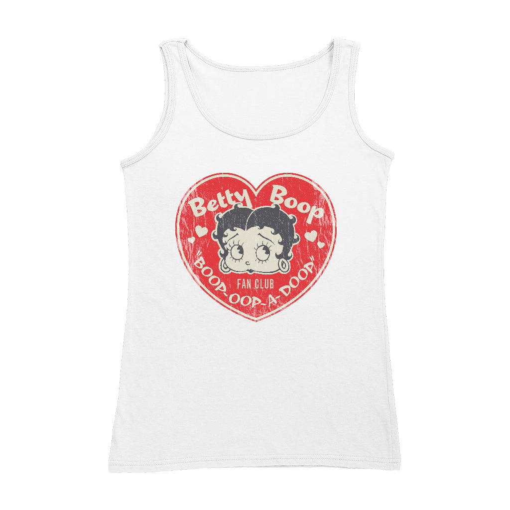 Betty Boop Oop A Doop Love Heart Women's Vest-Betty Boop Shop