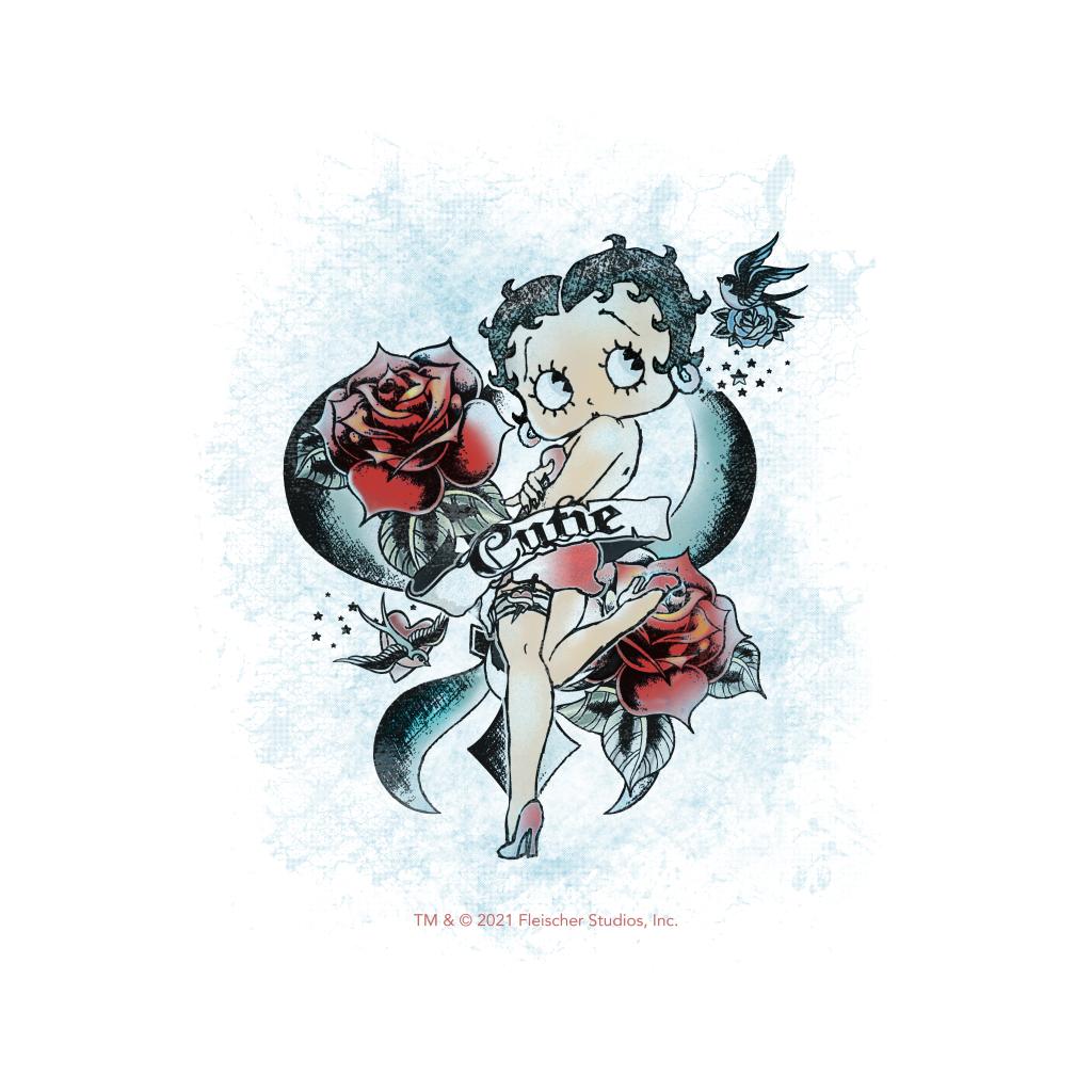 Betty Boop Roses Cutie A4 Print-Betty Boop Shop