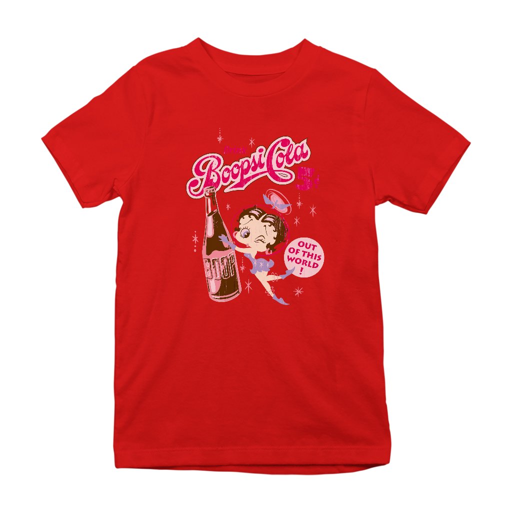 Betty Boop Drink Boopsi Cola Kids T-Shirt-Betty Boop Shop