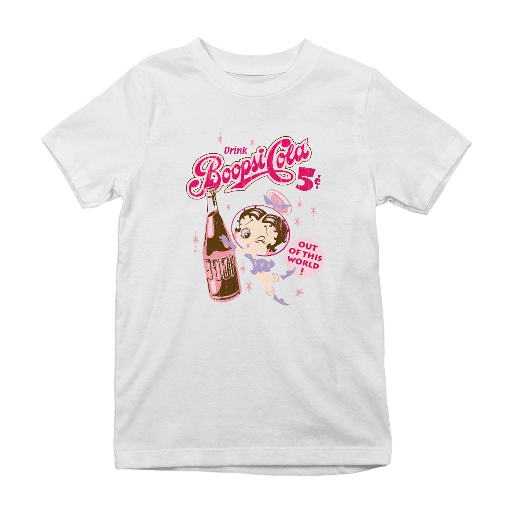 Betty Boop Drink Boopsi Cola Kids T-Shirt-Betty Boop Shop