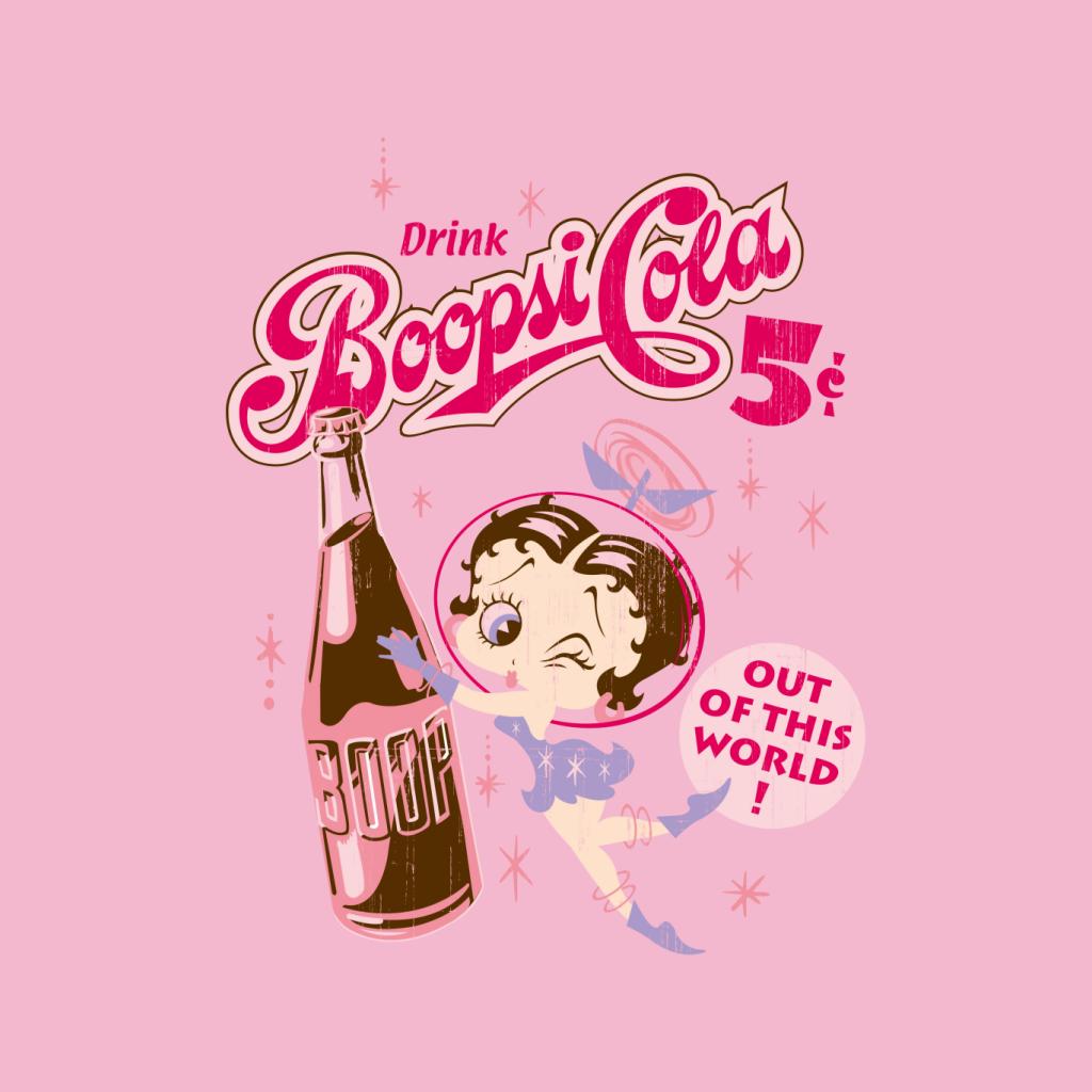Betty Boop Drink Boopsi Cola Kids Hooded Sweatshirt-Betty Boop Shop