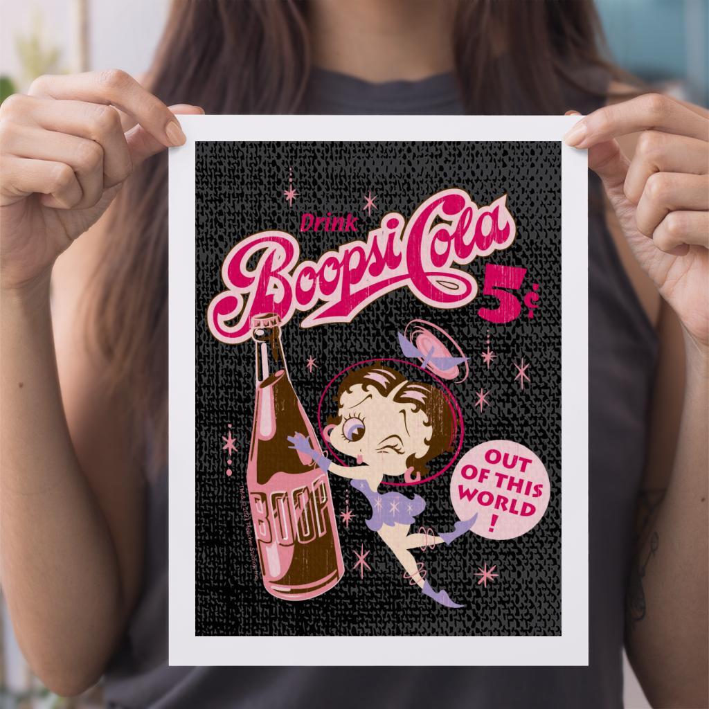 Betty Boop Drink Boopsi Cola A4 Print-Betty Boop Shop