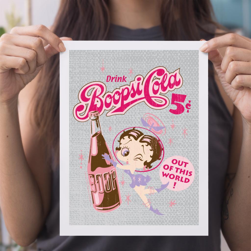 Betty Boop Drink Boopsi Cola A4 Print-Betty Boop Shop
