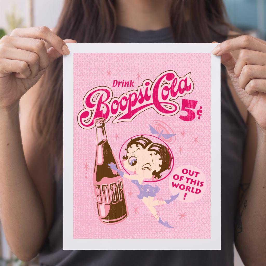 Betty Boop Drink Boopsi Cola A4 Print-Betty Boop Shop
