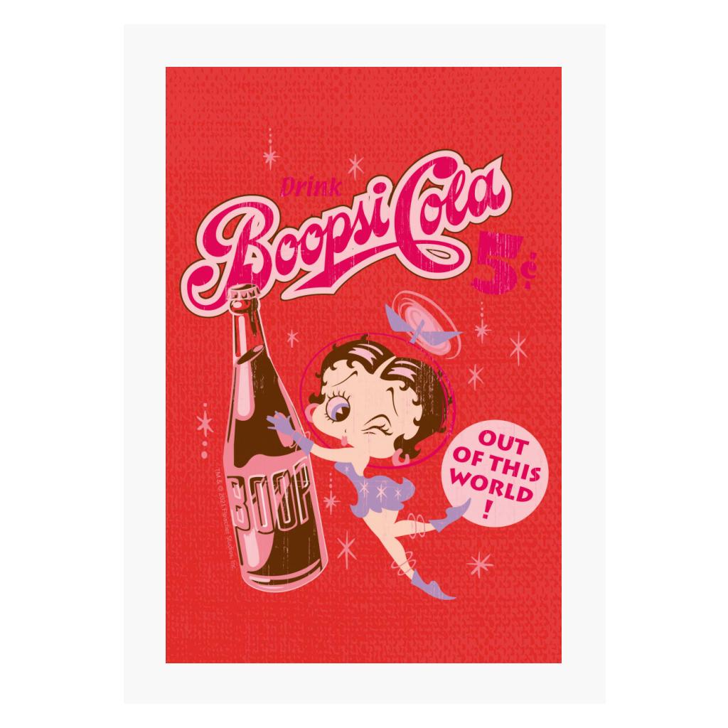 Betty Boop Drink Boopsi Cola A4 Print-Betty Boop Shop