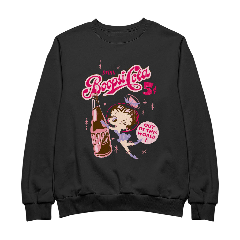 Betty Boop Drink Boopsi Cola Women's Sweatshirt-Betty Boop Shop