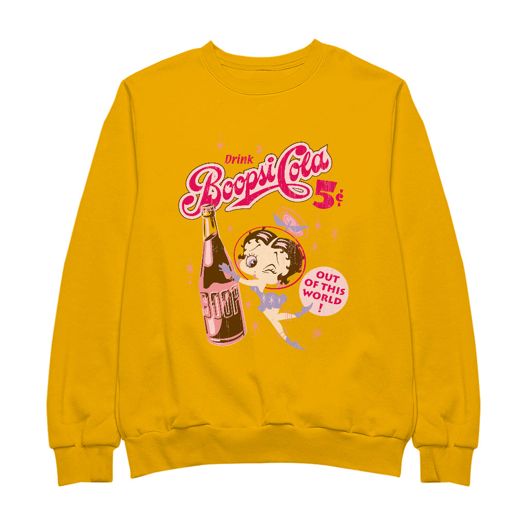 Betty Boop Drink Boopsi Cola Women's Sweatshirt-Betty Boop Shop