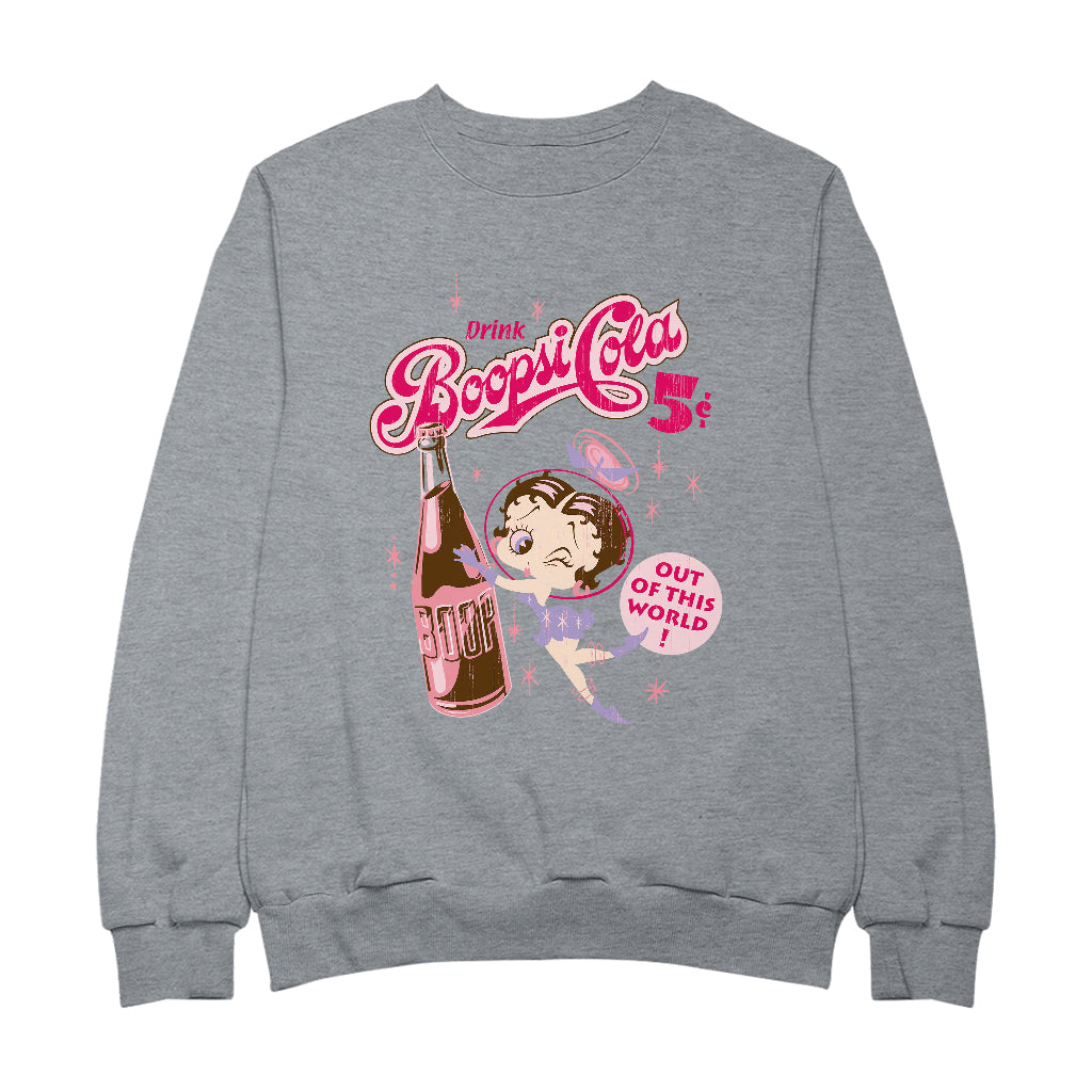 Betty Boop Drink Boopsi Cola Women's Sweatshirt-Betty Boop Shop