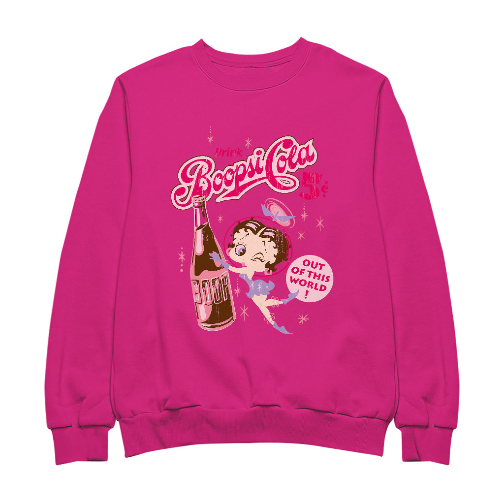 Betty Boop Drink Boopsi Cola Women's Sweatshirt-Betty Boop Shop