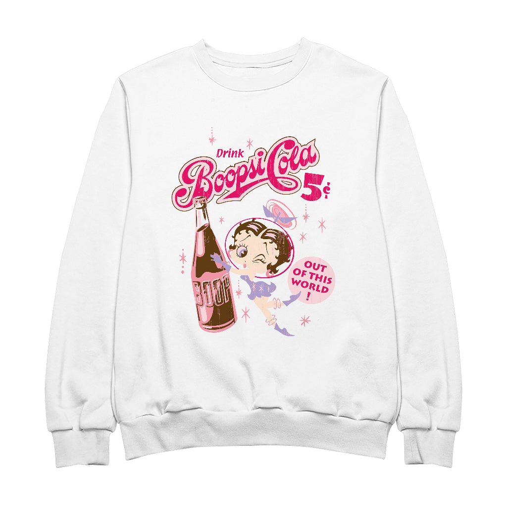 Betty Boop Drink Boopsi Cola Women's Sweatshirt-Betty Boop Shop