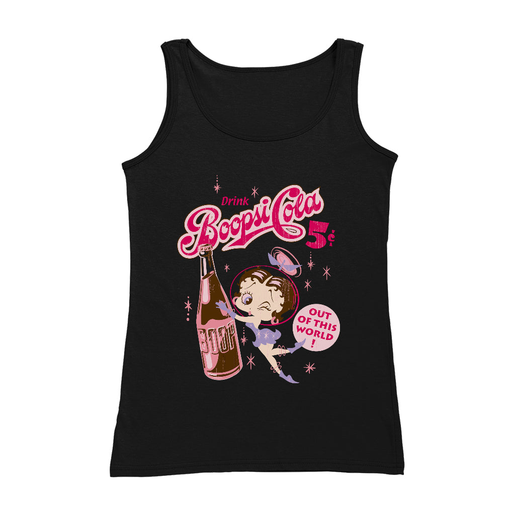 Betty Boop Drink Boopsi Cola Women's Vest-Betty Boop Shop
