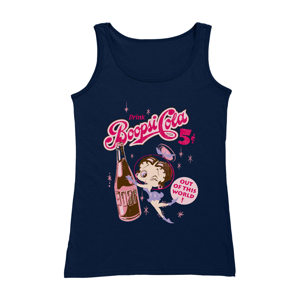 Betty Boop Drink Boopsi Cola Women's Vest-Betty Boop Shop