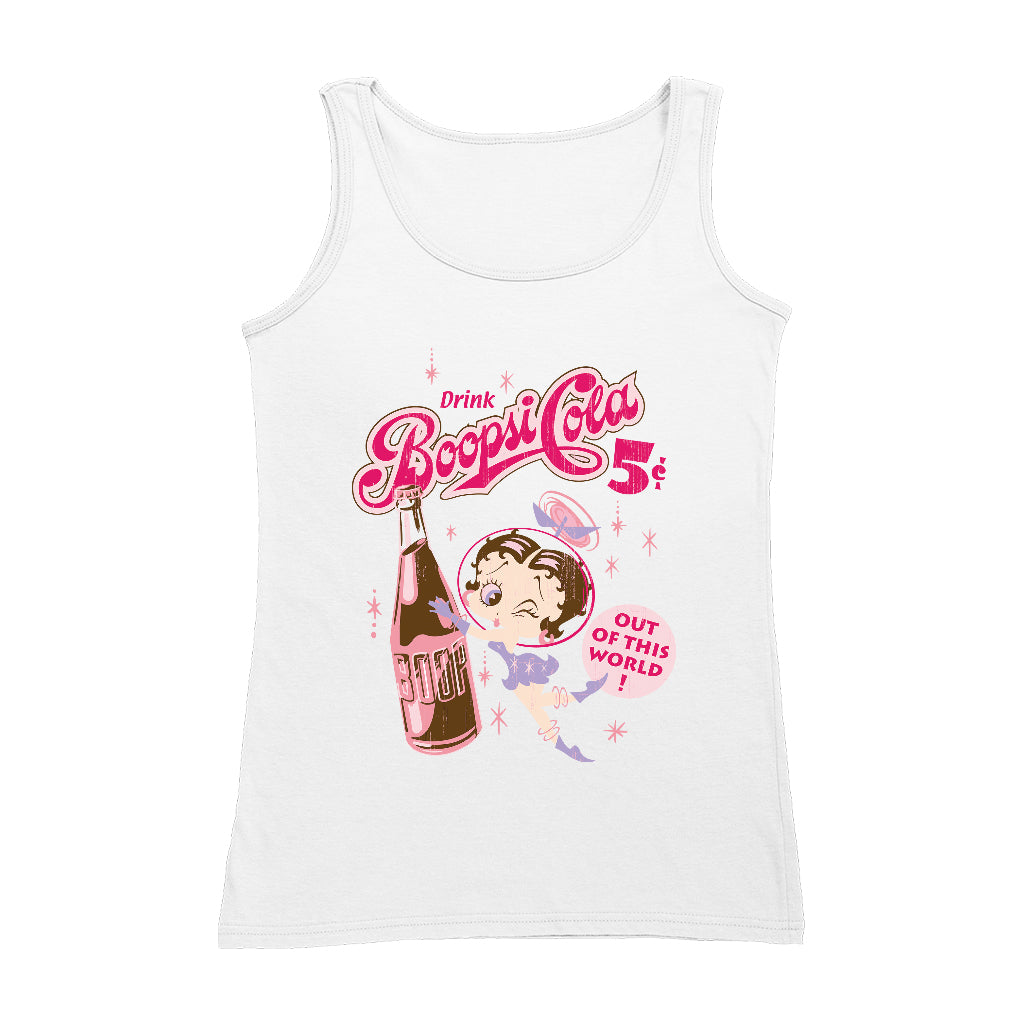 Betty Boop Drink Boopsi Cola Women's Vest-Betty Boop Shop