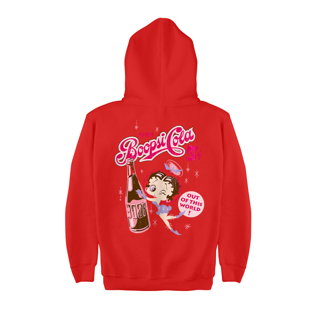 Betty Boop Drink Boopsi Cola Kids Hooded Sweatshirt-Betty Boop Shop