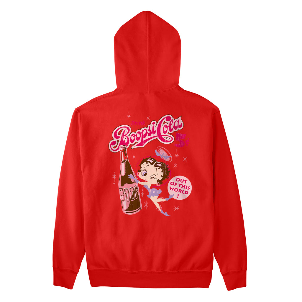 Betty Boop Drink Boopsi Cola Women's Hooded Sweatshirt-Betty Boop Shop