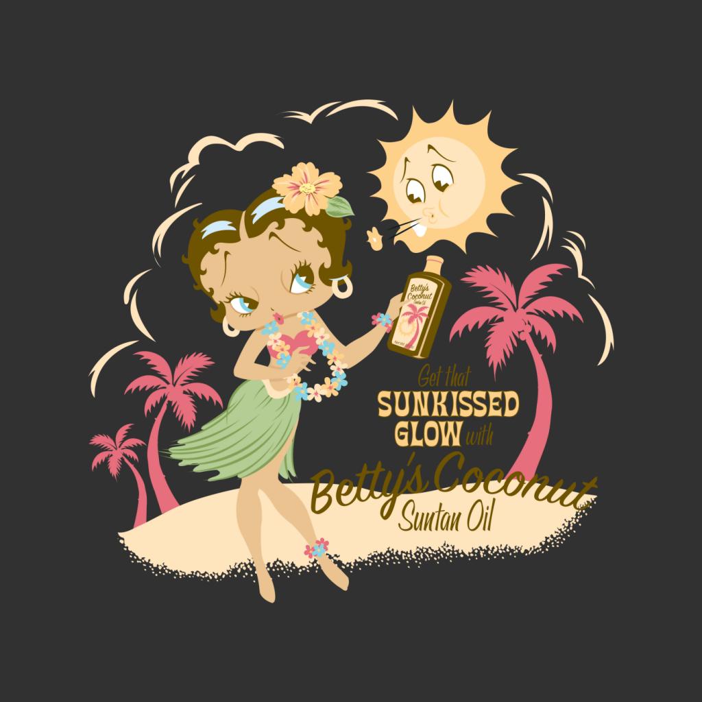 Betty Boop Bettys Coconut Suntan Oil Women's Hooded Sweatshirt-Betty Boop Shop