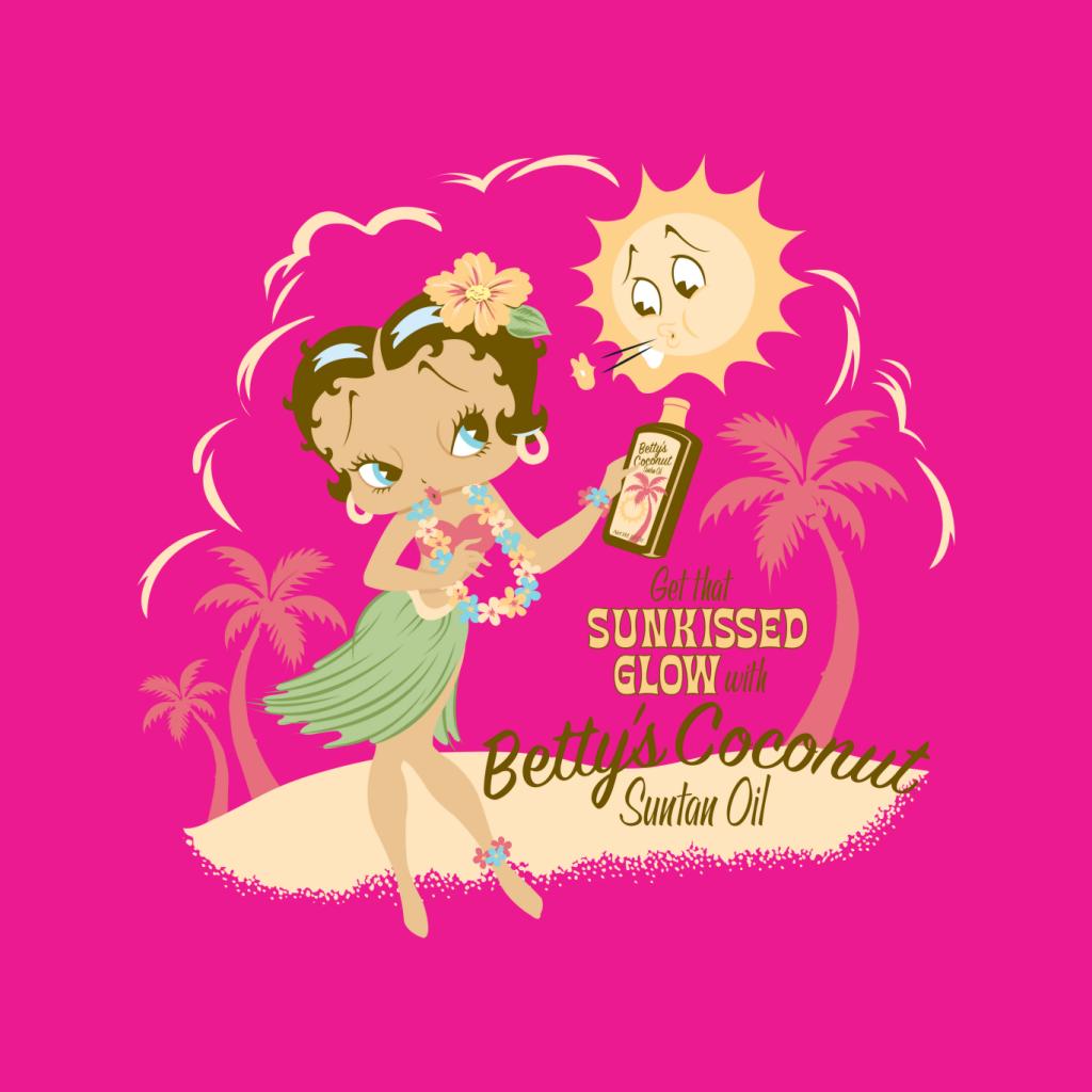 Betty Boop Bettys Coconut Suntan Oil Women's Hooded Sweatshirt-Betty Boop Shop