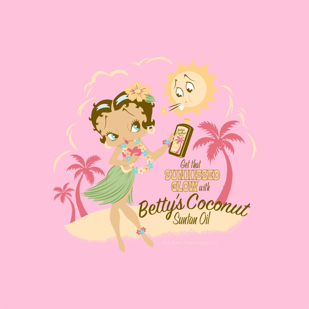 Betty Boop Bettys Coconut Suntan Oil A4 Print-Betty Boop Shop