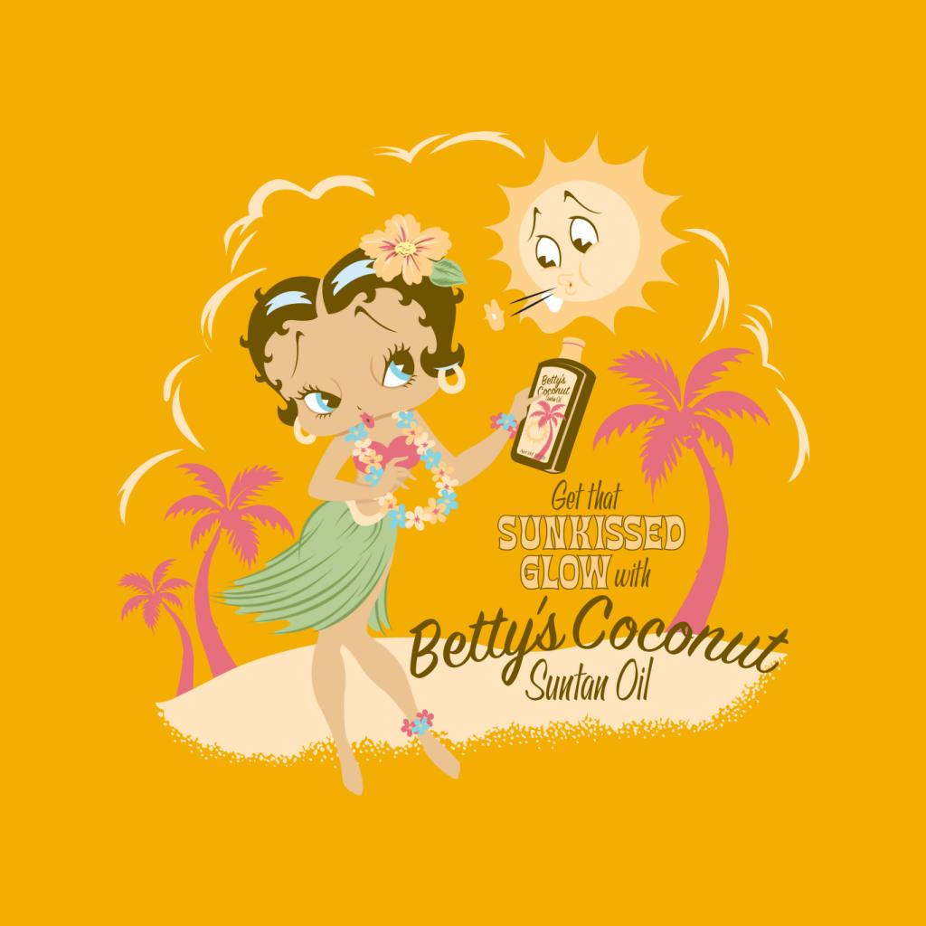 Betty Boop Bettys Coconut Suntan Oil Women's Hooded Sweatshirt-Betty Boop Shop