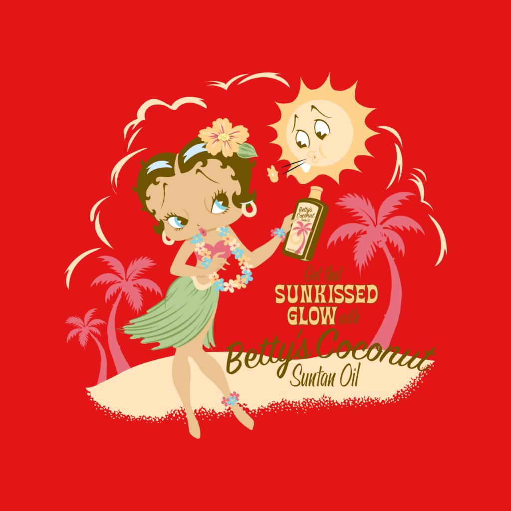 Betty Boop Bettys Coconut Suntan Oil Women's Hooded Sweatshirt-Betty Boop Shop
