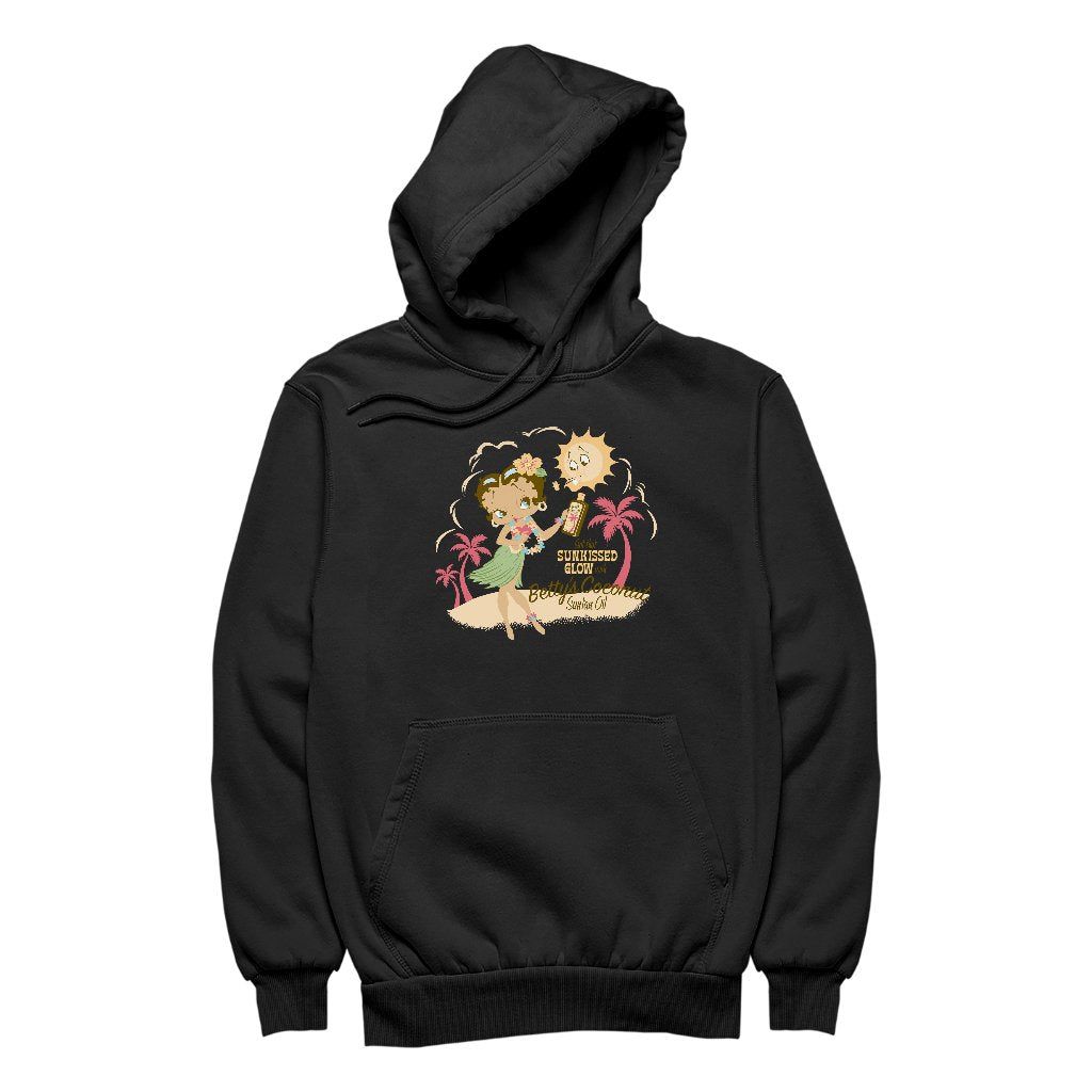 Betty Boop Bettys Coconut Suntan Oil Women's Hooded Sweatshirt-Betty Boop Shop