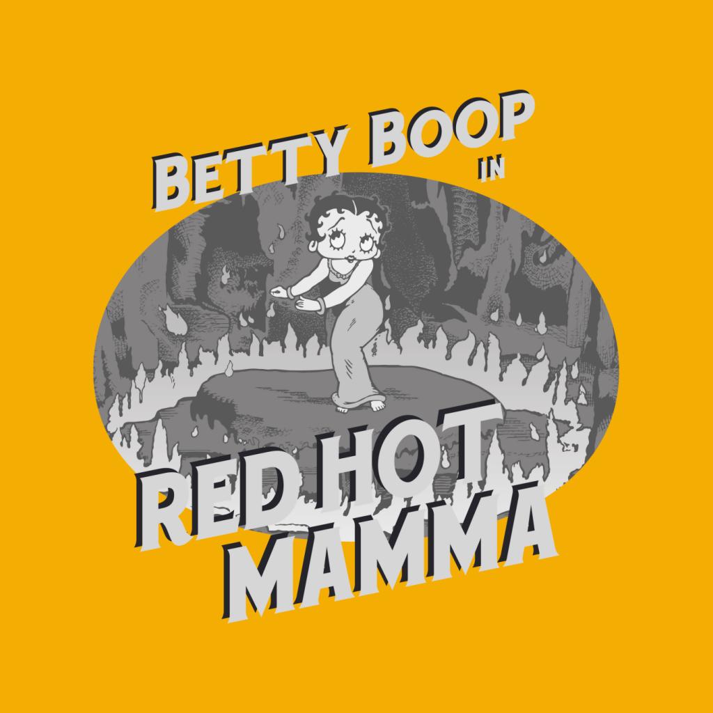 Betty Boop In Red Hot Mamma Women's Hooded Sweatshirt-Betty Boop Shop