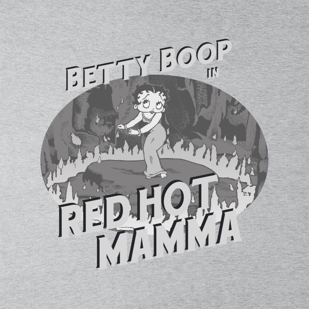 Betty Boop In Red Hot Mamma Women's Hooded Sweatshirt-Betty Boop Shop