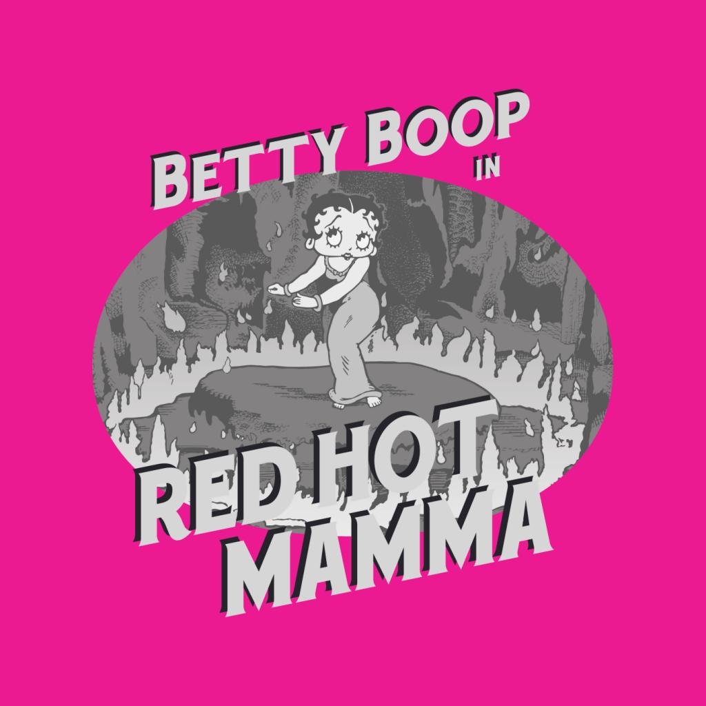 Betty Boop In Red Hot Mamma Women's Hooded Sweatshirt-Betty Boop Shop