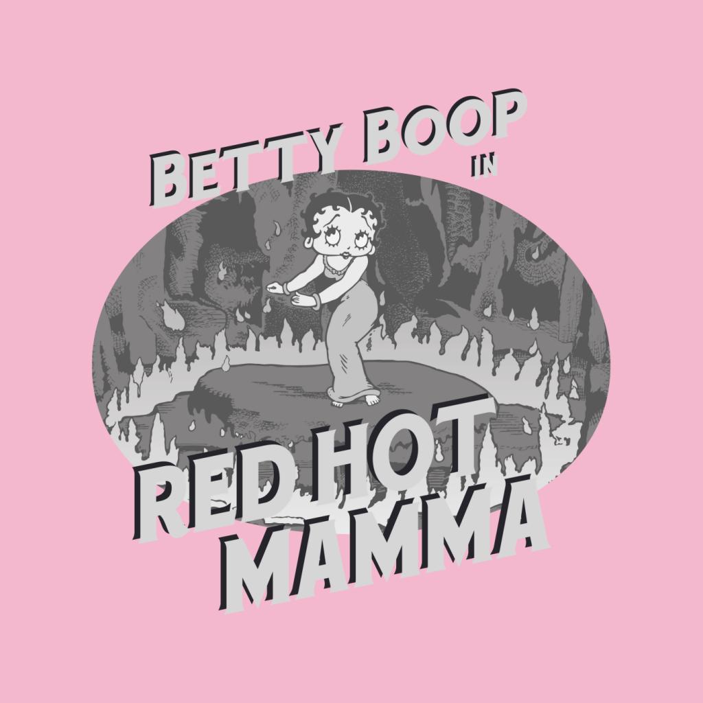 Betty Boop In Red Hot Mamma Kids T-Shirt-Betty Boop Shop