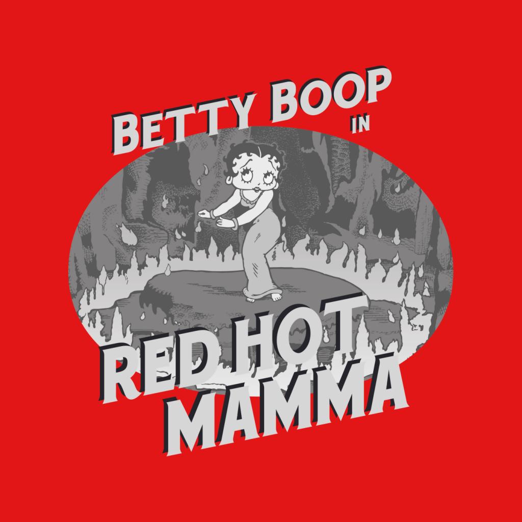 Betty Boop In Red Hot Mamma Women's Hooded Sweatshirt-Betty Boop Shop