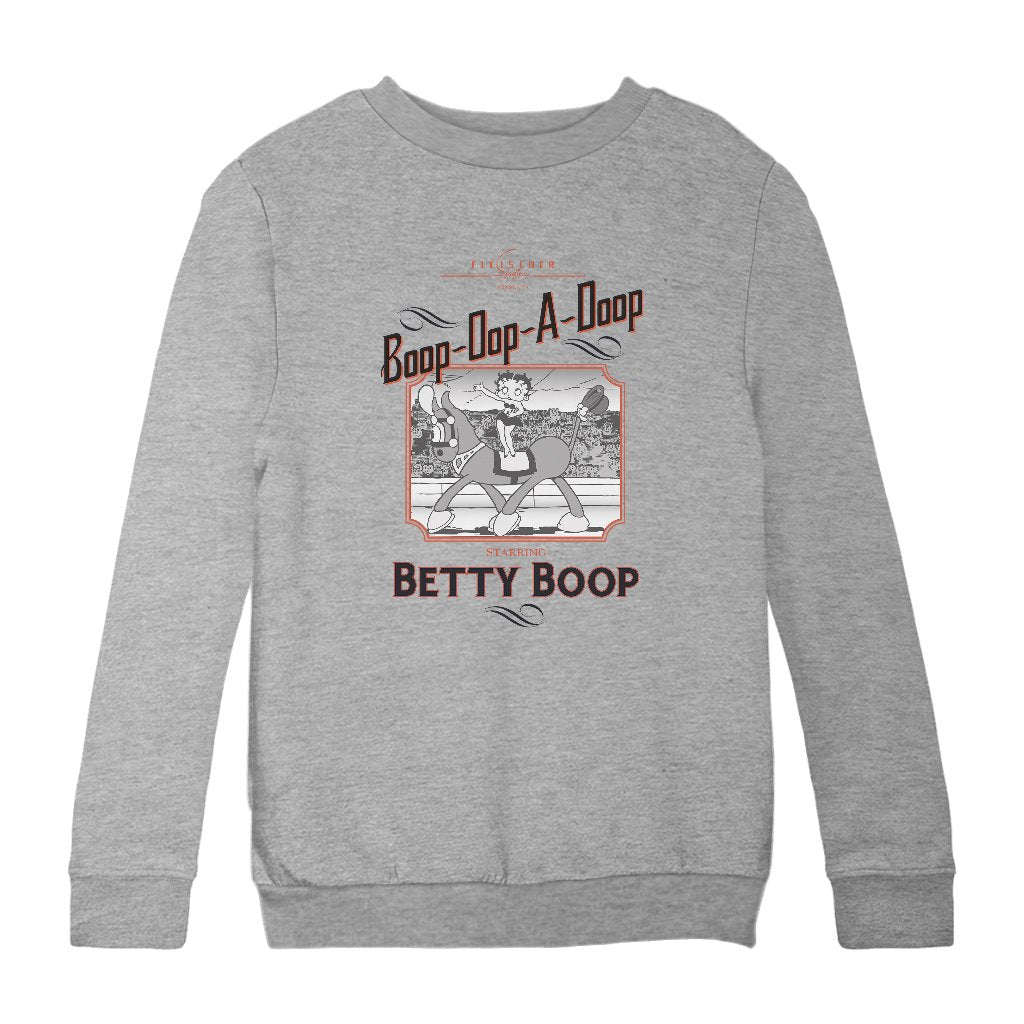 Betty Boop Starring In The Circus Kids Sweatshirt-Betty Boop Shop