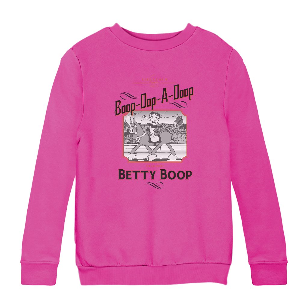 Betty Boop Starring In The Circus Kids Sweatshirt-Betty Boop Shop