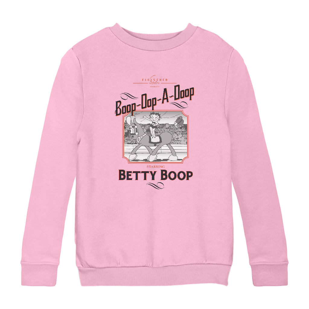 Betty Boop Starring In The Circus Kids Sweatshirt-Betty Boop Shop