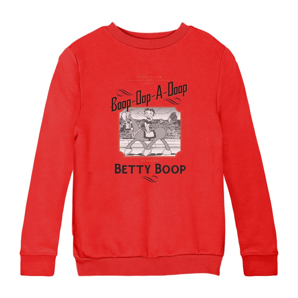 Betty Boop Starring In The Circus Kids Sweatshirt-Betty Boop Shop